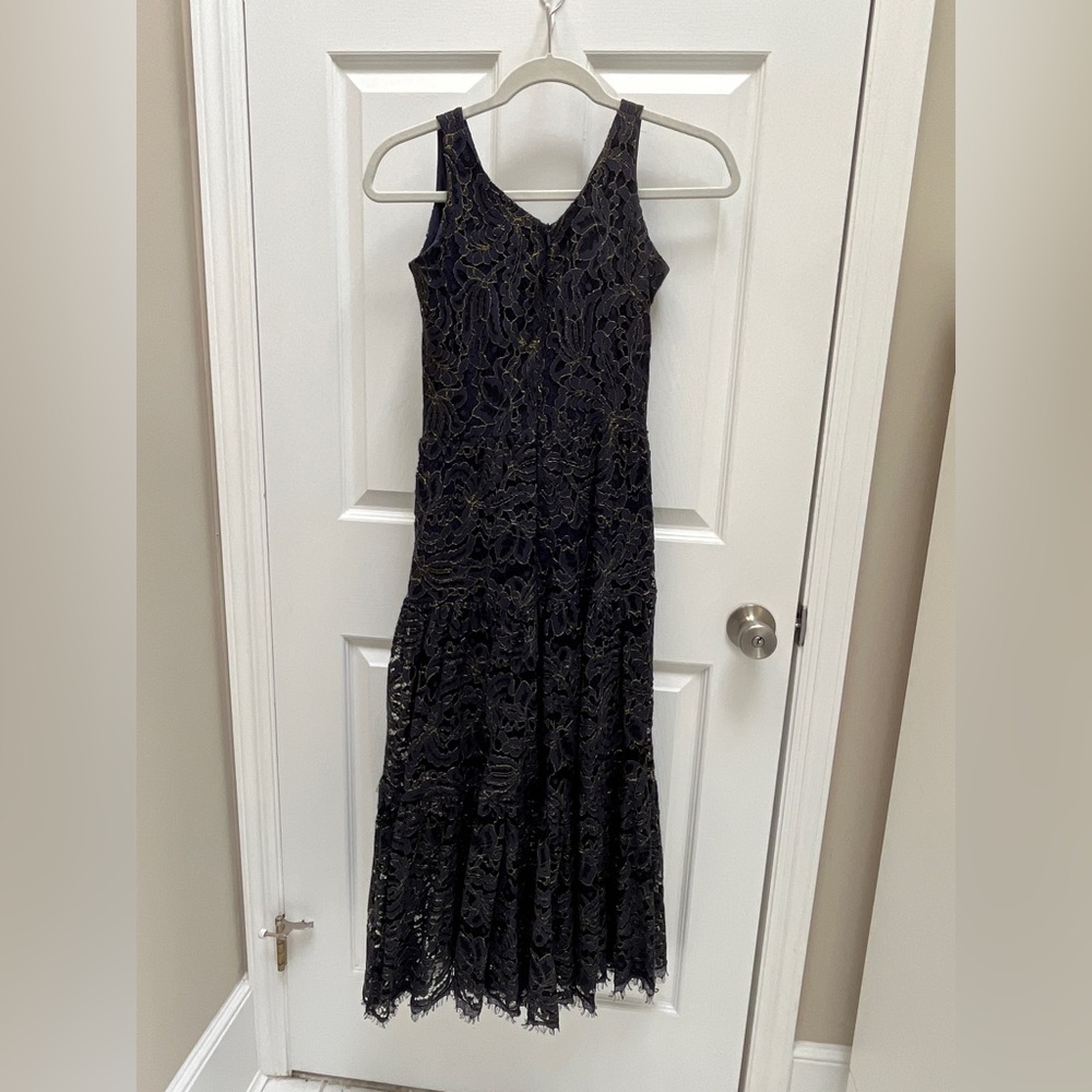Dress the Population Elegant Black Lace Maxi Dress